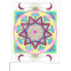 Virtues meditation mandala Coloring Book