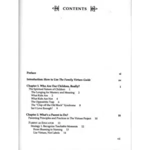Family Virtues Guide index