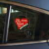 No Room in my heart for Prejudice Window Decal on car