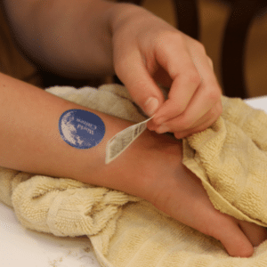 Temporary tattoos are easy to apply