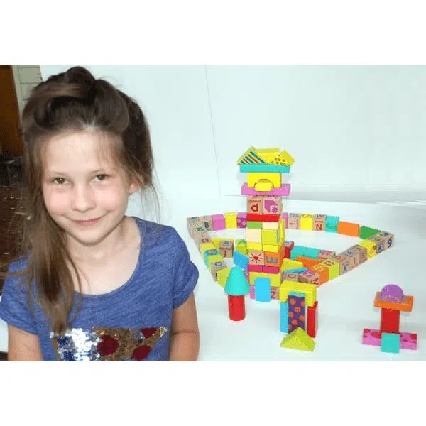 Deluxe 145-piece ABC Character Building Blocks