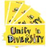 Unity in Diversity Bumper Sticker 5-pack