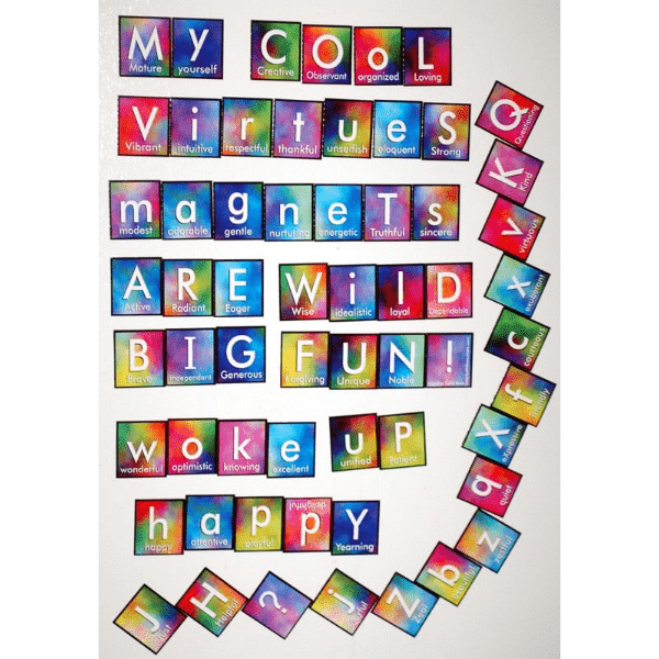 Fun & Colorful ABCs of Virtue Magnets