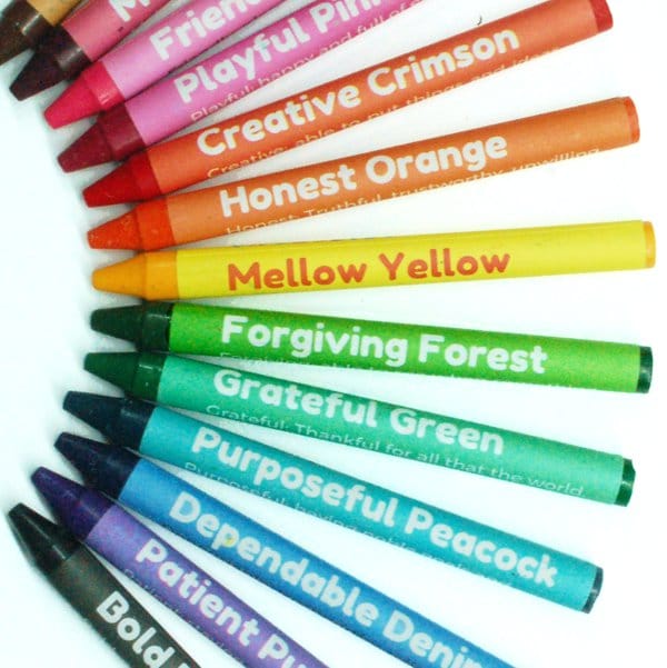 Character Crayons - Color with Character! 24-Pack - Character Building 101