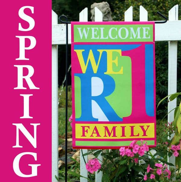 WeR1Family Flag in Spring Colors