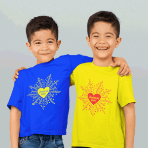 Illumine My Heart on blue and yellow