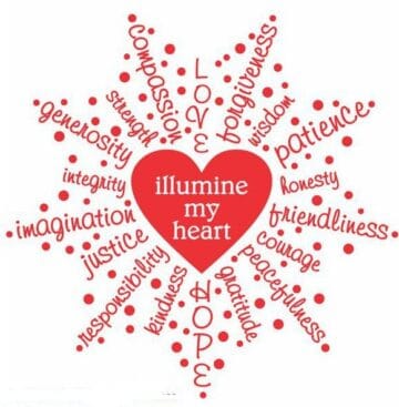 Illumine My Heart shirt on White