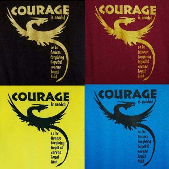 Courage is needed colors