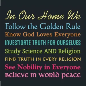 Our Family’s Virtues Yard Sign Cover