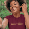 May I tell you that you are Wonderful t-shirt on maroon