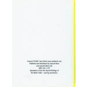 Angel of Joy Note Card - back