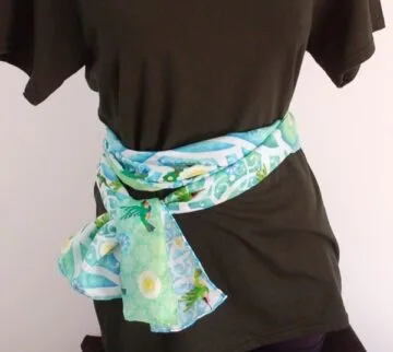 Hummingbird Silk Chiffon Scarf