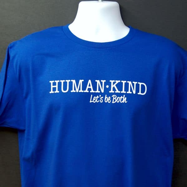 Human Kind – Let’s be Both T-shirt - royal blue