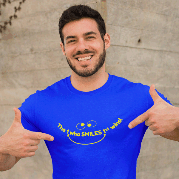Smiles t-shirt in blue