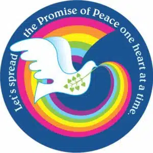Let's Spread the Promise of Peace Stickers, , 100 pack -2 1/2" diameter