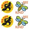 Brave and Kind Temporary Tattoos