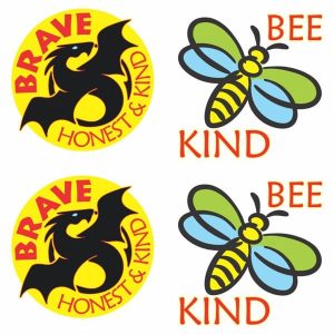 Brave and Kind Temporary Tattoos