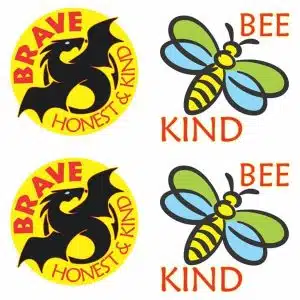Brave and Kind Temporary Tattoos