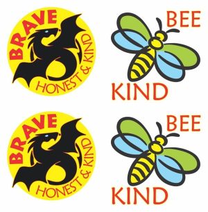 Brave and Kind Temporary Tattoos