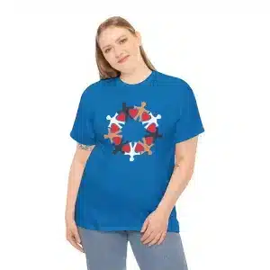 Unity in Diversity T-shirt in Sapphire Blue