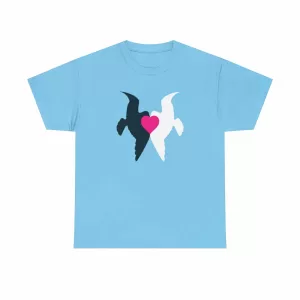 United Doves T-shirt in Sky Blue