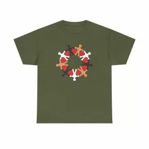Unity in Diversity T-shirt in Military Green