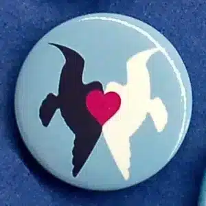 United Doves Race Unity 1" Button