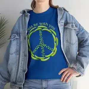 Peas Be with you T-shirt in Royal Blue