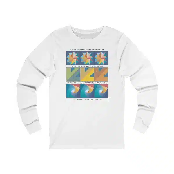 White Long Sleeve Quilter’s T-Shirt