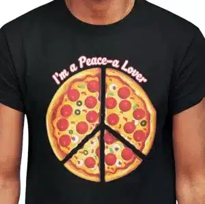 I'm a Peace-a Lover T-shirt - closeup