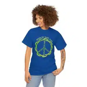 Peas Be With You T-shirt in Royal Blue