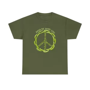 Peas Be With You T-shirt in Military Green