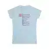 A Teacher's Qualities T-shirt in Light Blue
