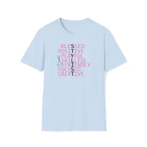 Stylist T-shirt on Light Blue