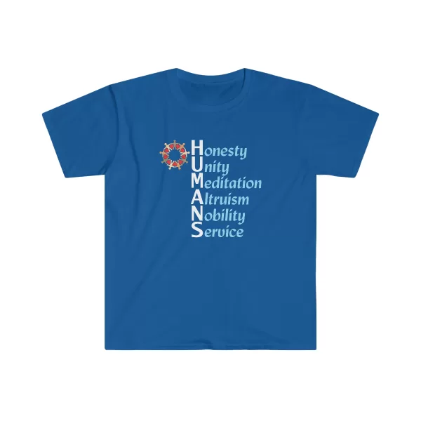 Human's T-shirt on Royal Blue