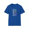 Librarian T-shirt on Royal Blue