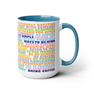 52 Simple Ways to be Kind - Light Blue Mug