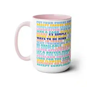 52 Simple Ways to be Kind - Pink Mug