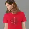 A Positive Stylist T-shirt on Red