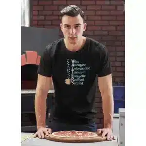 A Waiter's Qualities T-shirt - Black