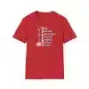 A Waiter's Qualities T-shirt in Red