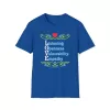 LOVE t-shirt on Royal Blue
