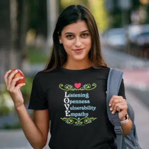 Signs of Love T in Black