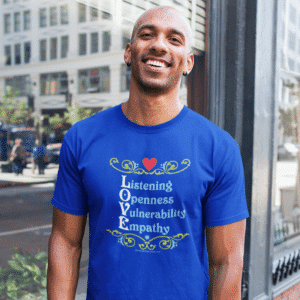 Signs of Love T on Royal Blue
