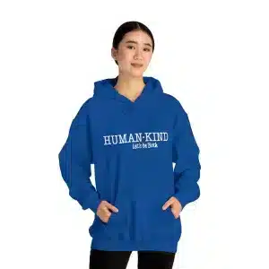 Human Kind- Let's Be Both, Sweatshirt in Royal Blue