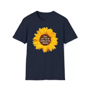 Be the Sunshine Sunflower T-Shirt in Navy Blue