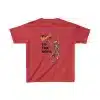 Kids "Blessed to the Bone" skeleton shirt in Red