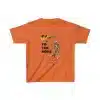 Kids "Blessed to the Bone" skeleton shirt in Orange