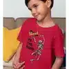 Kids "Blessed to the Bone" skeleton shirt in Red