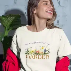 We are all Flowers of one Garden Unisex T-shirt